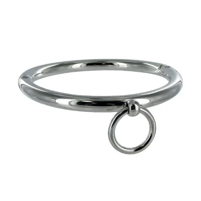 METAL HARD - BDSM NECKLACE WITH RING 18CM