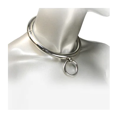 METAL HARD - BDSM NECKLACE WITH RING 18CM