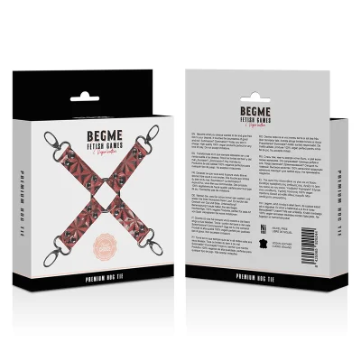 BEGME - RED EDITION PREMIUM VEGAN LEATHER HOG TIE BEGME - RED EDITION PREMIUM VEGAN LEATHER HOG TIE