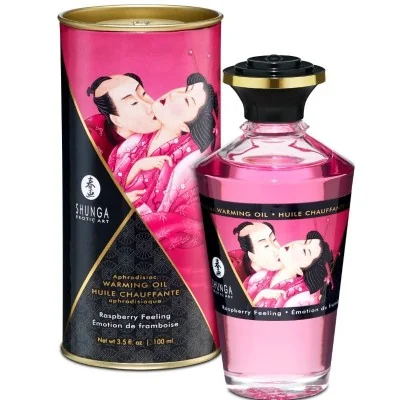 SHUNGA - HEAT EFFECT MASSAGE OIL INTENSE RASPBERRY FLAVOR 100 ML SHUNGA - HEAT EFFECT MASSAGE OIL INTENSE RASPBERRY FLAVOR 100 ML