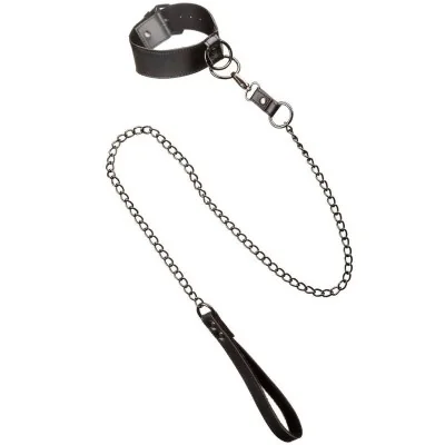 CALEXOTICS - EUPHORIA COLLAR WITH CHAIN LEASH CALEXOTICS - EUPHORIA COLLAR WITH CHAIN LEASH