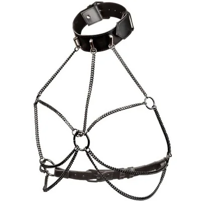 CALEXOTICS - EUPHORIA PLUS SIZE MULTI CHAIN COLLAR HARNESS CALEXOTICS - EUPHORIA PLUS SIZE MULTI CHAIN COLLAR HARNESS