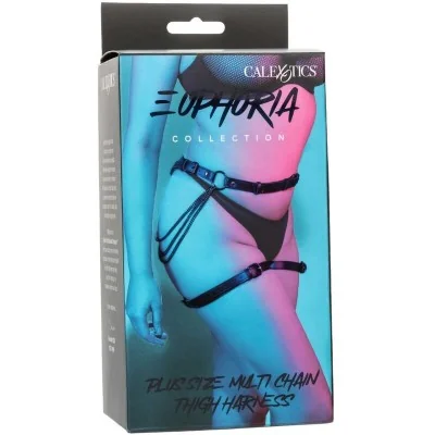 CALEXOTICS - EUPHORIA PLUS SIZE MULTI CHAIN THIGH HARNESS CALEXOTICS - EUPHORIA PLUS SIZE MULTI CHAIN THIGH HARNESS