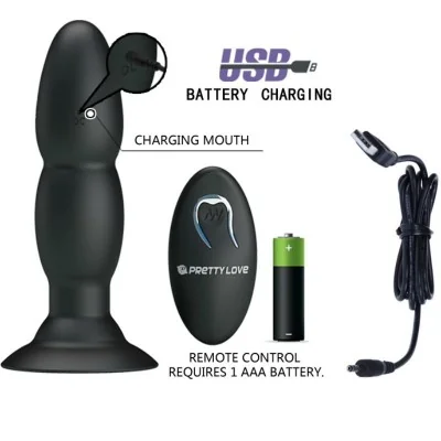PRETTY LOVE - PLUG VIBRATOR AND ROTATION BY REMOTE CONTROL PRETTY LOVE - PLUG VIBRATOR AND ROTATION BY REMOTE CONTROL