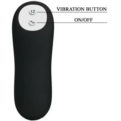 PRETTY LOVE - SILICONE ANAL PLUG PENIS FORM AND 12 VIBRATION