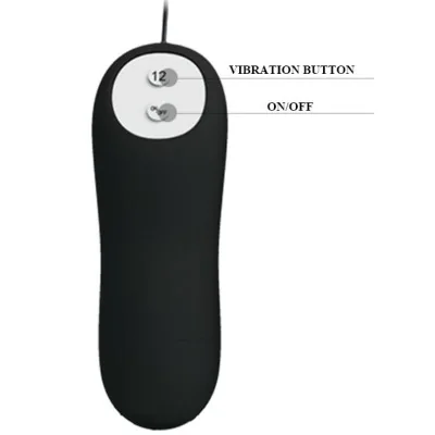 PRETTY LOVE - ANAL PLUG ANCHOR FORM SILICONE 12 VIBRATION MODES