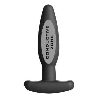 ELECTRASTIM - SILICONE BLACK ROCKER BUTT PLUG SMALL ELECTRASTIM - SILICONE BLACK ROCKER BUTT PLUG SMALL