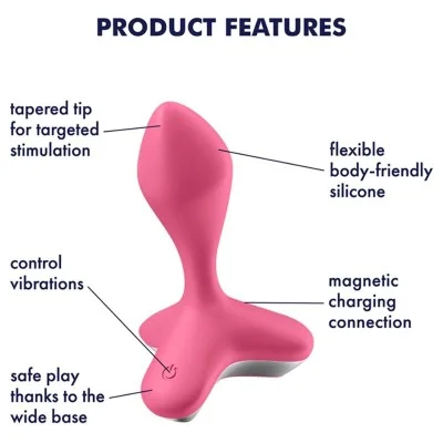 SATISFYER - GAME CHANGER PLUG VIBRATOR BLACK SATISFYER - GAME CHANGER PLUG VIBRATOR BLACK