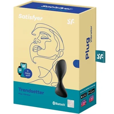 SATISFYER - TRENDSETTER VIBRATING PLUG APP GREEN SATISFYER - TRENDSETTER VIBRATING PLUG APP GREEN