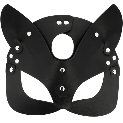 COQUETTE CHIC DESIRE - VEGAN LEATHER MASK WITH BUNNY EARS COQUETTE CHIC DESIRE - VEGAN LEATHER MASK WITH BUNNY EARS