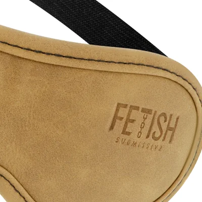 FETISH SUBMISSIVE ORIGEN - VEGAN LEATHER MASK WITH NEOPRENE FETISH SUBMISSIVE ORIGEN - VEGAN LEATHER MASK WITH NEOPRENE