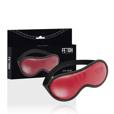 FETISH SUBMISSIVE DARK ROOM - VEGAN LEATHER MASK WITH NEOPRENE
