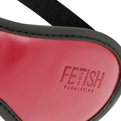FETISH SUBMISSIVE DARK ROOM - VEGAN LEATHER MASK WITH NEOPRENE