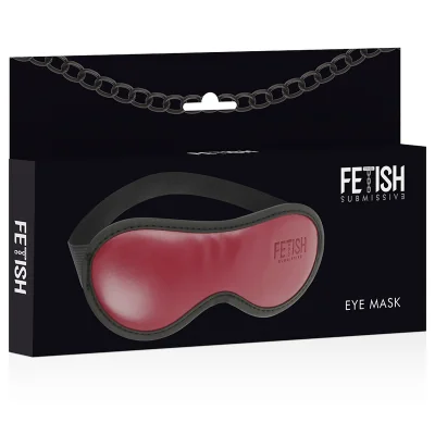 FETISH SUBMISSIVE DARK ROOM - VEGAN LEATHER MASK WITH NEOPRENE