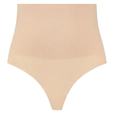 BYE-BRA - THONG STYLE SEAMLESS GIRDLE BEIGE SIZE XXL