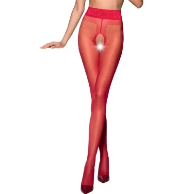 PASSION - TIOPEN 001 RED TIGHTS 3/4 20 DEN PASSION - TIOPEN 001 RED TIGHTS 3/4 20 DEN