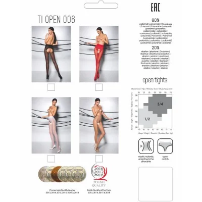 PASSION - TIOPEN 006 RED TIGHTS 3/4 30 DEN PASSION - TIOPEN 006 RED TIGHTS 3/4 30 DEN