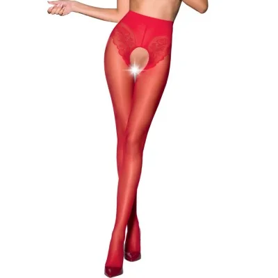 PASSION - TIOPEN 006 RED TIGHTS 3/4 30 DEN PASSION - TIOPEN 006 RED TIGHTS 3/4 30 DEN