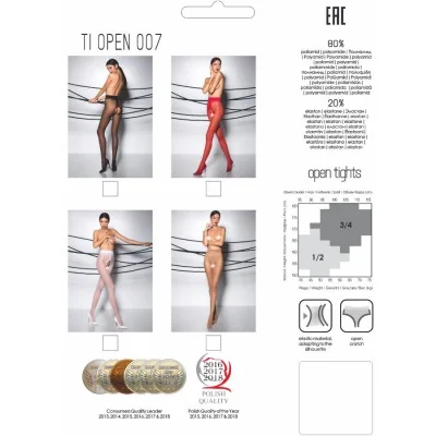 PASSION - TIOPEN 007 RED TIGHTS 3/4 20 DEN PASSION - TIOPEN 007 RED TIGHTS 3/4 20 DEN