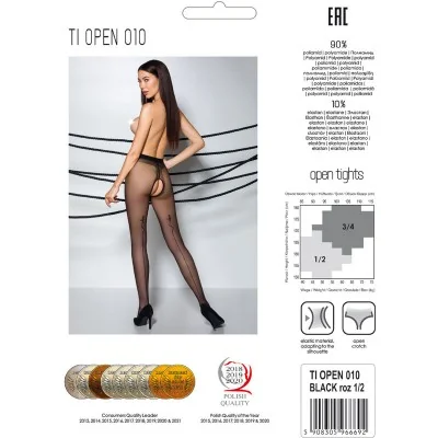 PASSION - TIOPEN 010 BLACK TIGHTS 3/4 20 DEN PASSION - TIOPEN 010 BLACK TIGHTS 3/4 20 DEN