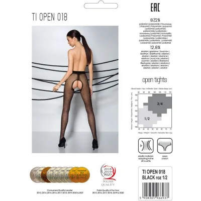 PASSION - TIOPEN 018 BLACK TIGHTS 3/4 20 DEN PASSION - TIOPEN 018 BLACK TIGHTS 3/4 20 DEN
