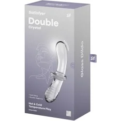 SATISFYER - DOUBLE CRYSTAL DILDO BLUE SATISFYER - DOUBLE CRYSTAL DILDO BLUE