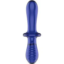 SATISFYER - DOUBLE CRYSTAL DILDO BLUE SATISFYER - DOUBLE CRYSTAL DILDO BLUE