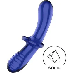 SATISFYER - DOUBLE CRYSTAL DILDO BLUE SATISFYER - DOUBLE CRYSTAL DILDO BLUE