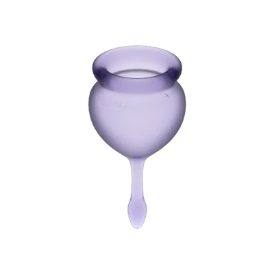 SATISFYER - FEEL GOOD KIT COPA MENSTRUAL AZUL INTENSO 15 + 20 ML
