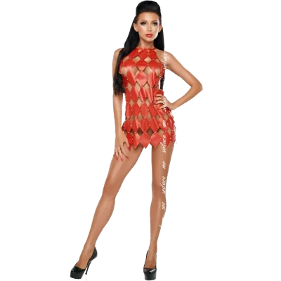 ME-SEDUCE - GWEN DRESS BARE BACK RED L/XL