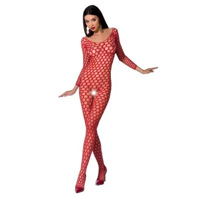 PASSION - WOMAN BS077 BODYSTOCKING ONE SIZE WHITE