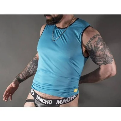 MACHO - BLUE T-SHIRT L/XL