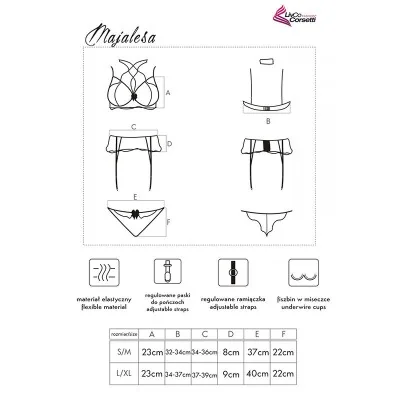 LIVCO CORSETTI FASHION - MAJALESA LC 90526 SUJETADOR + LIGUERO
