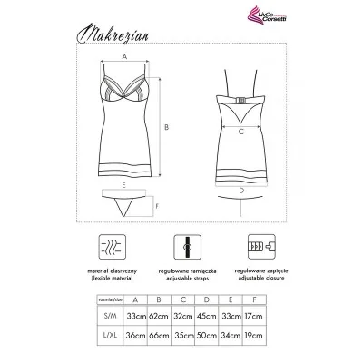 LIVCO CORSETTI FASHION - MAKREZIAN LC 90545 FALDA + PANTY NEGRO