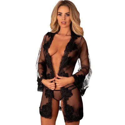 LIVCO CORSETTI FASHION - HERINA LC XG056 DRESSING GOWN + PANTY