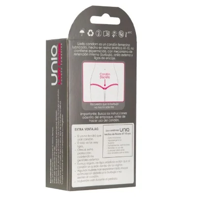 UNIQ - LADY CONDOM LATEX FREE FEMALE CONDOMS WITH GARTER BELT 3 UNIQ - LADY CONDOM LATEX FREE FEMALE CONDOMS WITH GARTER BELT 3