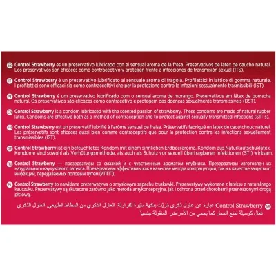 CONTROL - ADAPTA STRAWBERRY CONDOMS 144 UNITS
