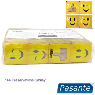 PASANTE - CONDOMS SMILEY BAG 144 UNITS PASANTE - CONDOMS SMILEY BAG 144 UNITS