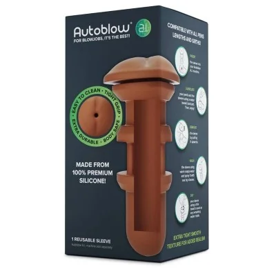 AUTOBLOW - AI ANUS SLEEVE BROWN AUTOBLOW - AI ANUS SLEEVE BROWN