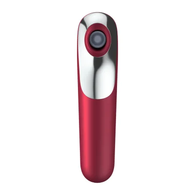 SATISFYER - DUAL LOVE VIBRATOR AND SUCTIONER WITH PULSED AIR RED SATISFYER - DUAL LOVE VIBRATOR AND SUCTIONER WITH PULSED AIR RED