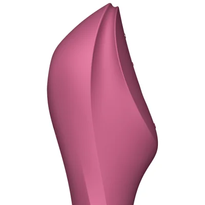 SATISFYER - CURVY TRINITY 3 AIR PULSE VIBRATOR RED SATISFYER - CURVY TRINITY 3 AIR PULSE VIBRATOR RED