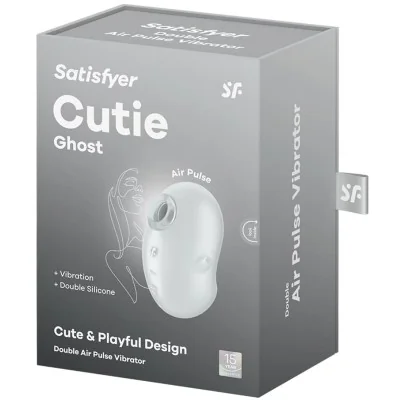 SATISFYER - CUTIE GHOST LAY-ON VIBRATOR WHITE SATISFYER - CUTIE GHOST LAY-ON VIBRATOR WHITE