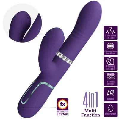 PRETTY LOVE - MULTIFUNCTION G-SPOT VIBRATOR PURPLE PRETTY LOVE - MULTIFUNCTION G-SPOT VIBRATOR PURPLE