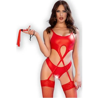 CHILIROSE - CR 4625 SET CUATRO PIEZAS CROTCHLESS ROJO S CHILIROSE - CR 4625 SET CUATRO PIEZAS CROTCHLESS ROJO S