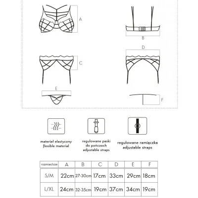 LIVCO CORSETTI FASHION - SOLEDAD LC 20217 SUJETADOR + PANTY +