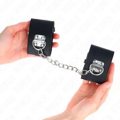 KINK - FIXED WRIST RESTRAINTS WITH CHAIN 30 CM AND PADLOCK