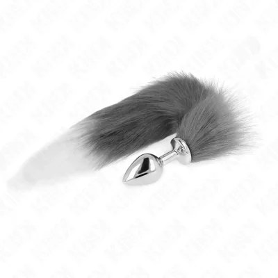 KINK - ANAL PLUG SIZE M 8 X 3.5 CM WITH SYNTHETIC TAIL 40 CM