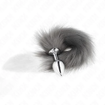 KINK - ANAL PLUG SIZE M 8 X 3.5 CM WITH SYNTHETIC TAIL 40 CM