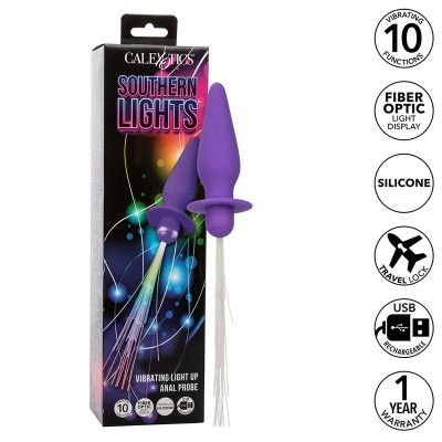 CALEXOTICS - SOUTHERN LIGHTS LIGHT UP ANAL PLUG 10 VIBRATIONS CALEXOTICS - SOUTHERN LIGHTS LIGHT UP ANAL PLUG 10 VIBRATIONS
