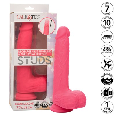 CALEXOTICS - STUDS REALISTIC VIBRATOR 10 VIBRATIONS PINK CALEXOTICS - STUDS REALISTIC VIBRATOR 10 VIBRATIONS PINK
